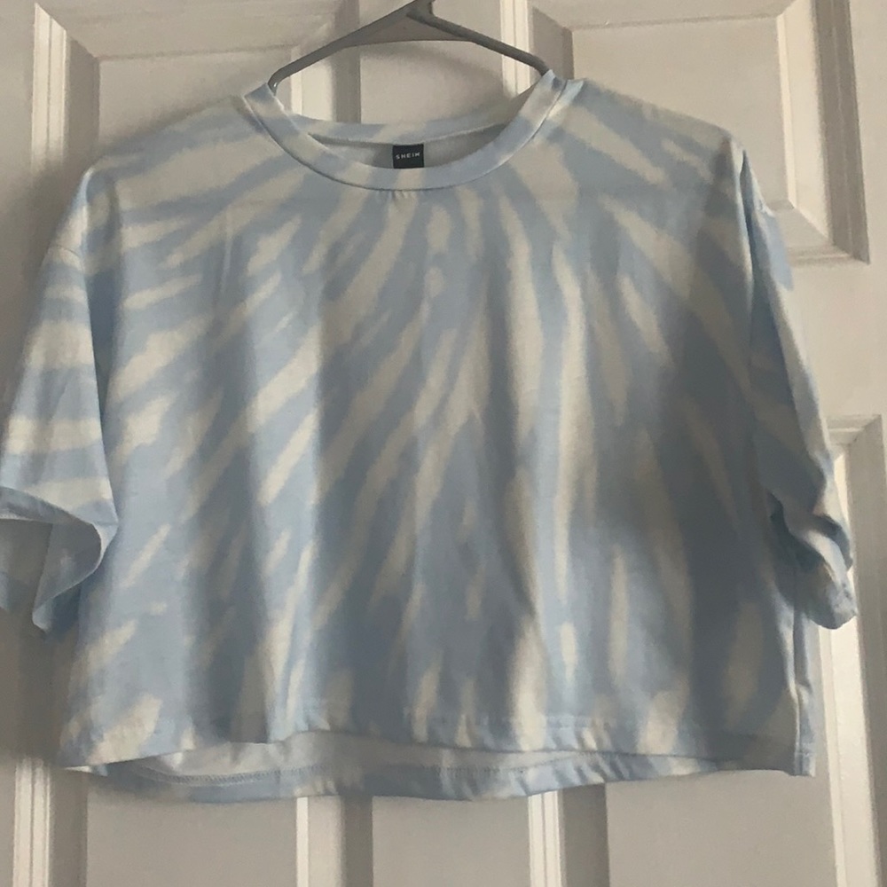 Shein zebra crop top